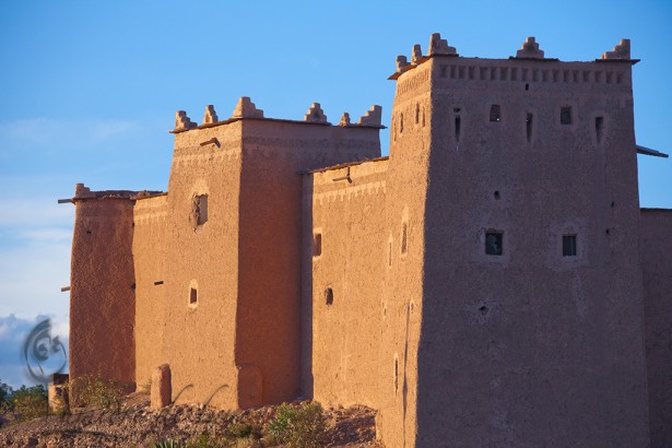 La kasbah de Taourirt au coucher du soleil