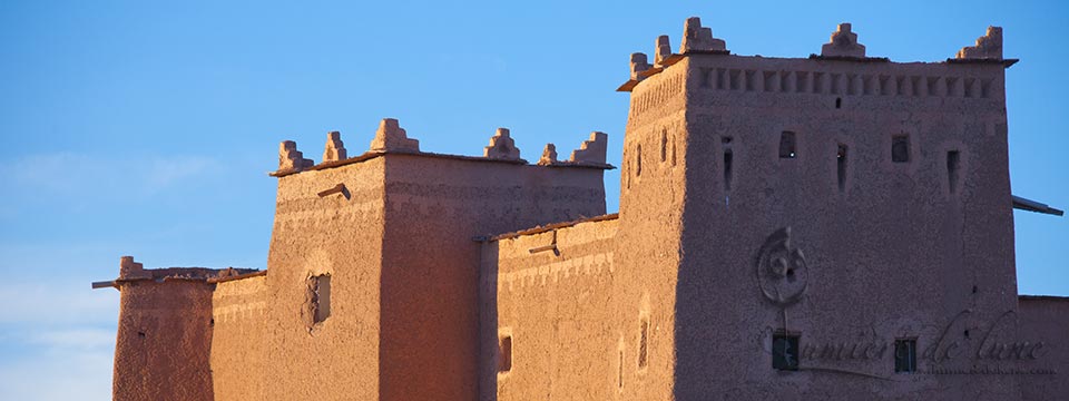 La kasbah de Taourirt au coucher du soleil